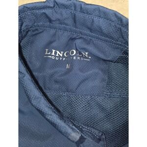 Lincoln Outfitters Mens Navy Blue Short Sleeve Fishing Shirt Ventilated Size M